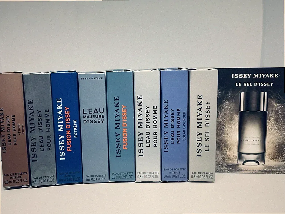 Issey Miyake Men Perfume Collection Sample Spray 8pc Set